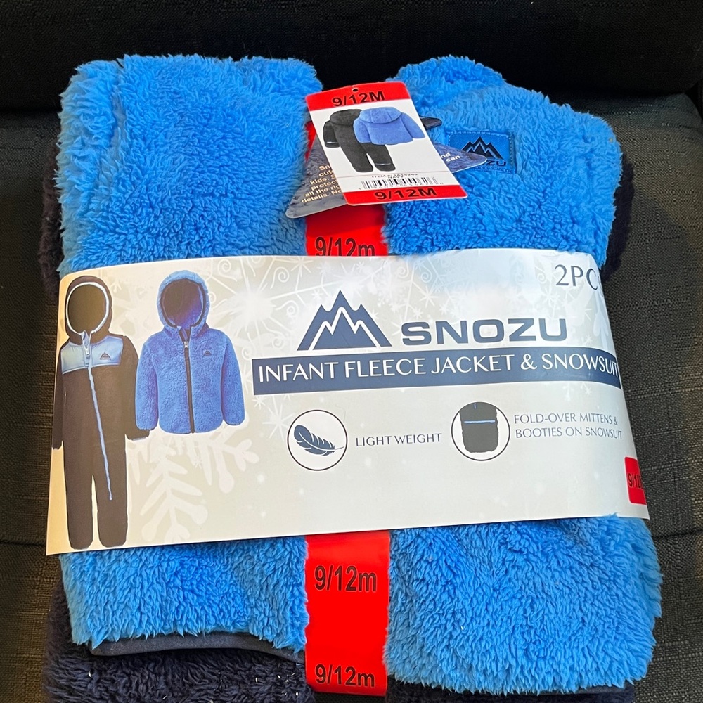 Snozu Blue Infant Fleece Jacket & Snowsuit